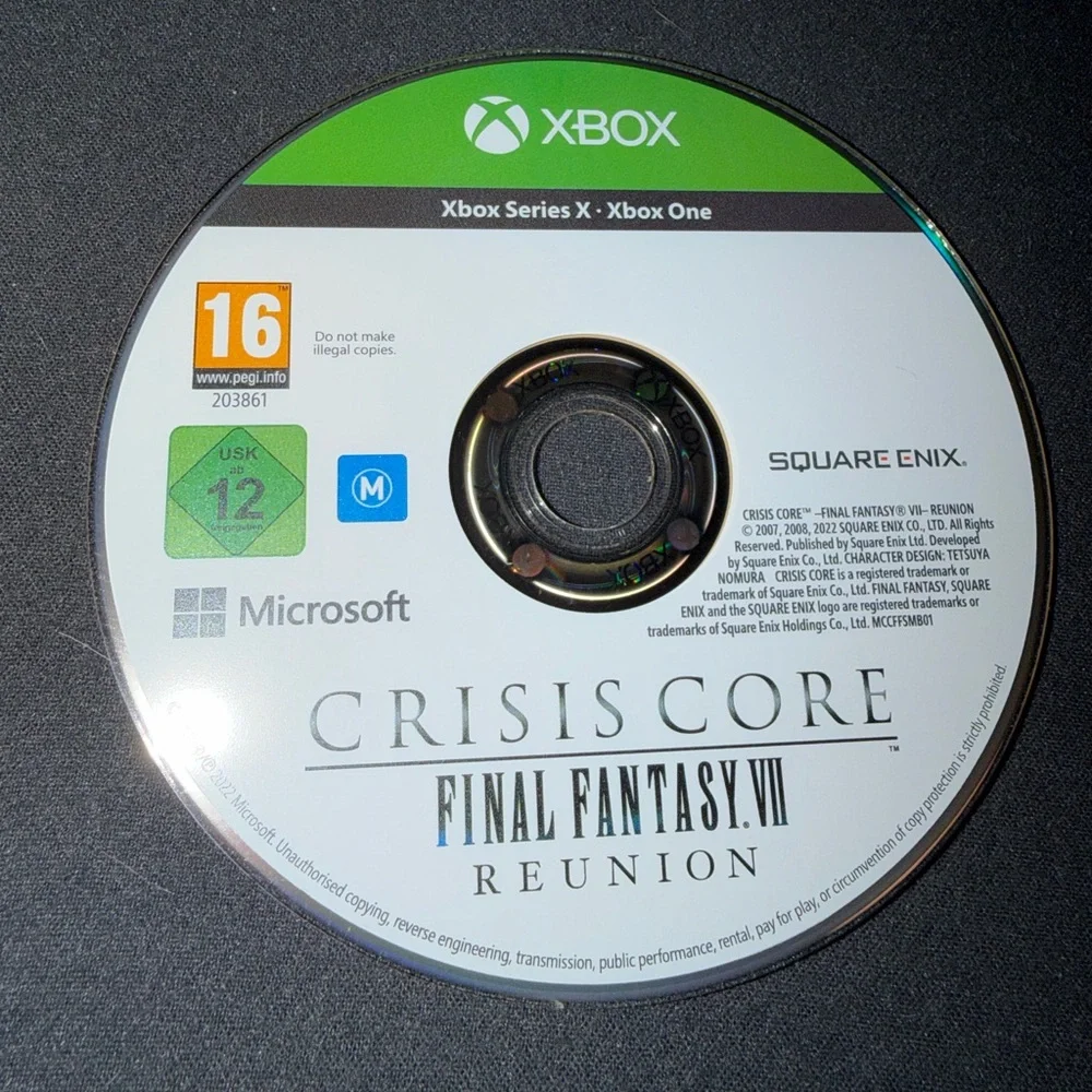 Microsoft Xbox One/Series X Final Fantasy VII Crisis Core Reunion Video Game Use